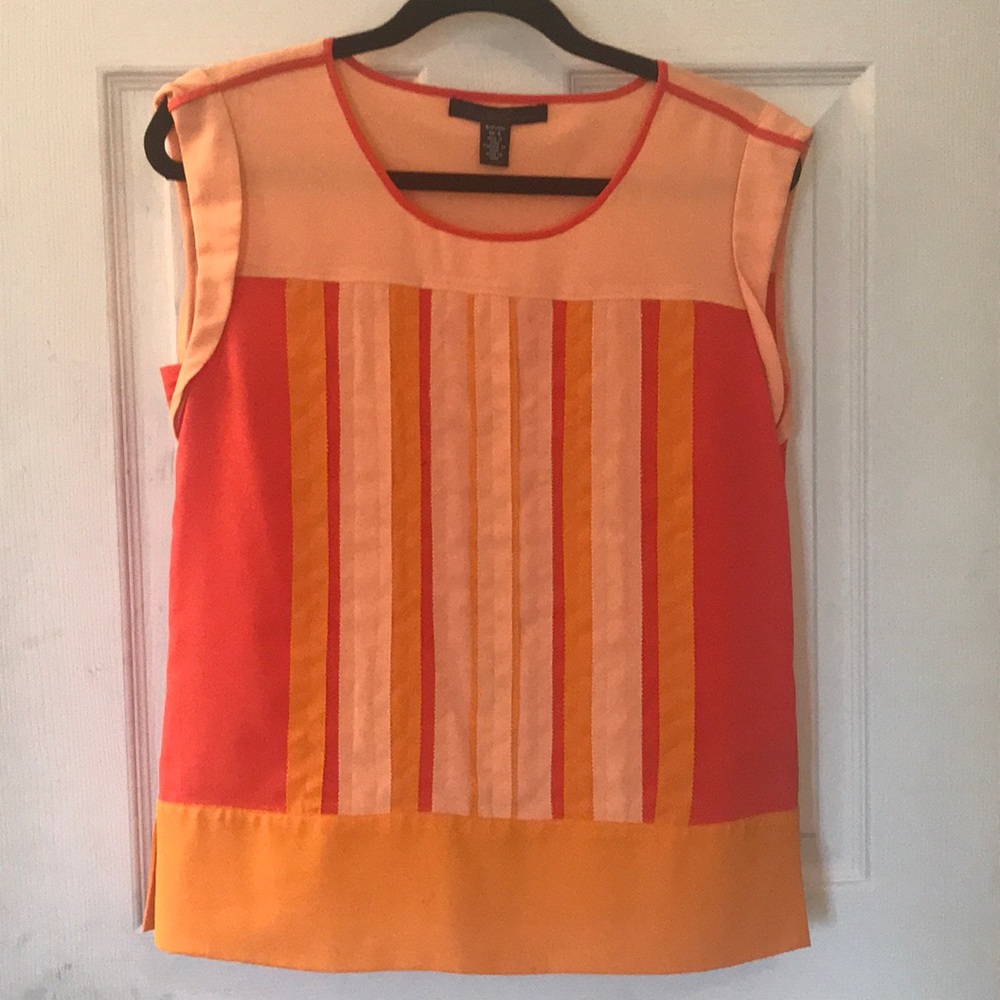 Shades of orange blouse